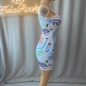 Wholesale women's fashion printed short sleeve set 2PC(CL8723)