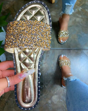 Load image into Gallery viewer, Women&#39;s sequined flat slippers  ( SL8096)
