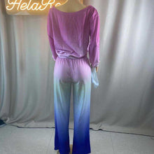 Load image into Gallery viewer, Wholesale trend long sleeve knotted wide leg pants suit 2PC（CL9160）
