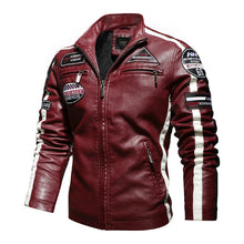 Load image into Gallery viewer, Men&#39;s Leather Clothing with Stand Collar (ML8238)
