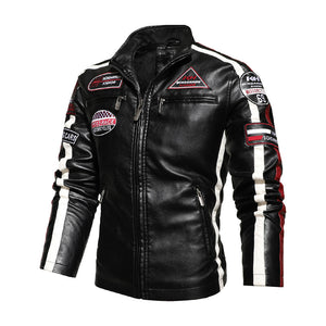 Men's Leather Clothing with Stand Collar (ML8238)
