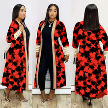 Load image into Gallery viewer, Printed Thickening Lip Leopard Print Nylon Long Coat（CL10981）
