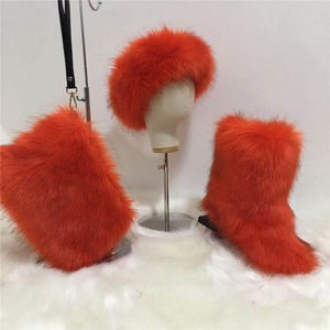 Adult Faux Fur Headband/Boots/Bag set (SE8015)