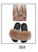 Load image into Gallery viewer, Mini jelly purse &amp; fur slippers solid  color set (SE8013)
