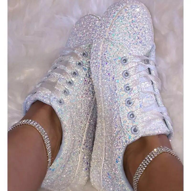 Sequined loafers