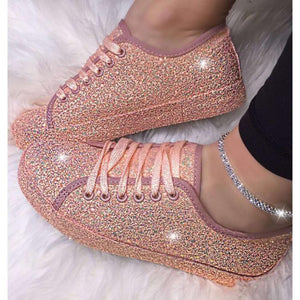 Sequined loafers