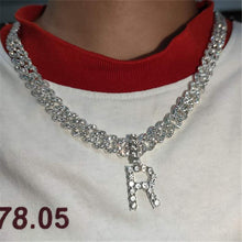 Load image into Gallery viewer, Wholesale Cuban alphabet necklaces (A0031)
