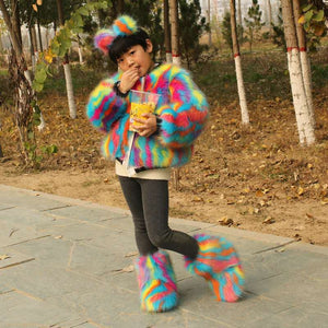 Wholesale winter lovely fur children's clothing(CL8230)
