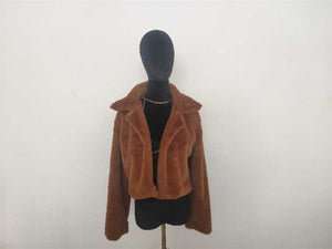 Wholesale ladies autumn and winter fur cardigan short jacket(CL8252)