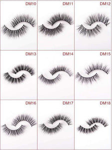 Wholesale women 3D long natural eyelashes 12-18mm(EY8016)
