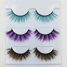 Load image into Gallery viewer, Wholesale women&#39;s fashion 3D color eyelashes 15-18mm(EY8021)
