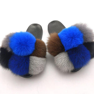 Wholesale fur slippers (FR8020)
