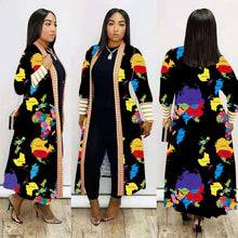 Load image into Gallery viewer, Printed Thickening Lip Leopard Print Nylon Long Coat（CL10981）
