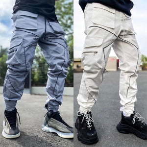 Wholesale men's reflective line casual pants(ML8026)