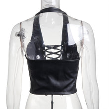 Load image into Gallery viewer, Women&#39;s Navel Sexy Leather Vest (CL9863)
