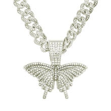 Load image into Gallery viewer, Full diamond three-dimensional butterfly pendant（A0125)
