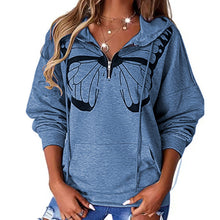 Load image into Gallery viewer, Casual Patchwork Printed Loose Hooded Sweater for Women (Cl10751)
