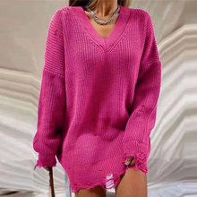 Load image into Gallery viewer, Wholesale round neck Pullover long sleeve sweater for women（CL9661）
