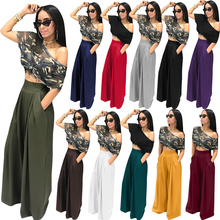 Load image into Gallery viewer, Wholesale fashion personalized speaker pants wide leg casual pants（CL9329）
