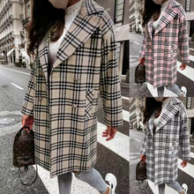 Load image into Gallery viewer, Wholesale suit collar women&#39;s wool coat（CL9645）
