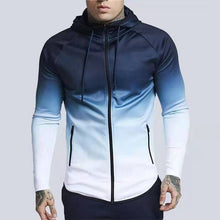 Load image into Gallery viewer, Wholesale men&#39;s fashion gradient color hooded jacket（ML8093）

