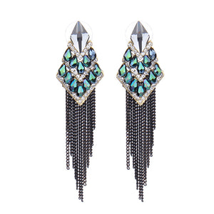 Diamond Alloy Rhinestone Earrings （A0156）