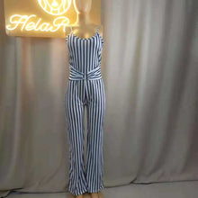 Load image into Gallery viewer, Wholesale women&#39;s striped suspender Jumpsuit（CL8882）
