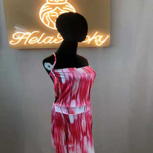 Load image into Gallery viewer, Wholesale fashion casual printed open back lace up dress（CL8867）
