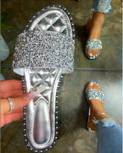 Load image into Gallery viewer, Women&#39;s sequined flat slippers  ( SL8096)
