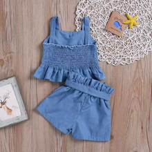 Load image into Gallery viewer, Wholesale children&#39;s sling bow short suit 2PC(TL8020)
