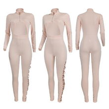 Load image into Gallery viewer, Wholesale women sexy solid color zipper jumpsuit(CL9818)
