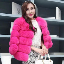 Load image into Gallery viewer, Wholesale round neck short imitation fox fur grass coat women&#39;s wear（CL9461）
