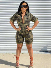 Load image into Gallery viewer, Wholesale women&#39;s plus-size camouflage jumpsuit S-5XL（CL9123)

