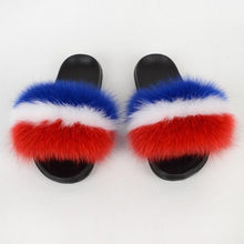 Load image into Gallery viewer, Wholesale Fox Fur Slippers （FR8000）
