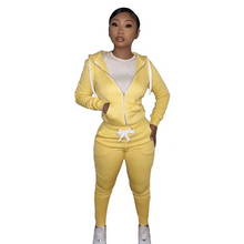 Load image into Gallery viewer, Wholesale plush sweater sports and leisure two-piece suit 2PC（CL9499）
