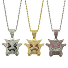 Load image into Gallery viewer, Wholesale diamond inlaid hip-hop pendant three-dimensional pet elf Necklace（A0120）
