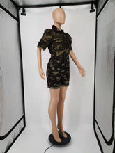 Load image into Gallery viewer, Wholesale women&#39;s plus-size camouflage jumpsuit S-5XL（CL9123)
