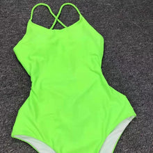 Load image into Gallery viewer, Wholesale women&#39;s sexy solid color one-piece swimsuit（CL8644）
