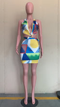 Load image into Gallery viewer, Wholesale colorful printed dress（CL8799）
