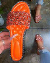 Load image into Gallery viewer, Women&#39;s sequined flat slippers  ( SL8096)
