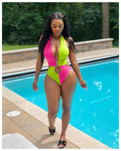 Load image into Gallery viewer, lekima.myshopify.com Wholesale women&#39;s solid color stitching one-piece swimsuit（CL8727）
