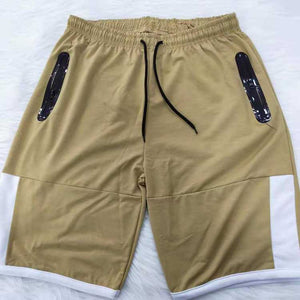 Wholesale men's casual color matching five-point shorts(ML8040)
