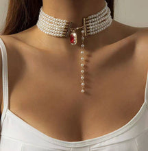 Load image into Gallery viewer, Wholesale women&#39;s fashion imitation pearl necklace(A0075)
