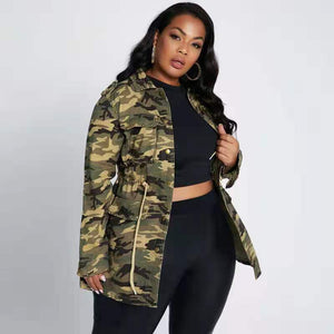 Wholesale women autumn camouflage plus-size women(CL9324)