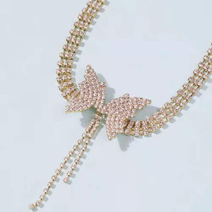 Wholesale women's fashion Cuban butterfly necklace(A0082)