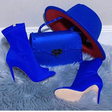 Load image into Gallery viewer, Fashionable woolen hat + fish-mouth boots + delicate handbag(SE8020)x
