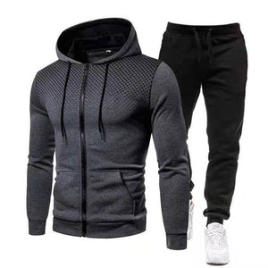 Wholesale men's winter fashion hooded suit 2PC（ML8022）