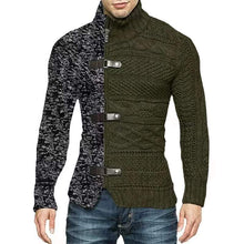 Load image into Gallery viewer, Wholesale color matching leather buckle long sleeve knitted cardigan（ML8115）
