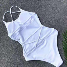 Load image into Gallery viewer, Wholesale women&#39;s sexy solid color one-piece swimsuit（CL8644）
