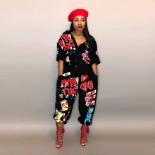 Load image into Gallery viewer, Wholesale Casual Print Graffiti Jumpsuit(CL9816)
